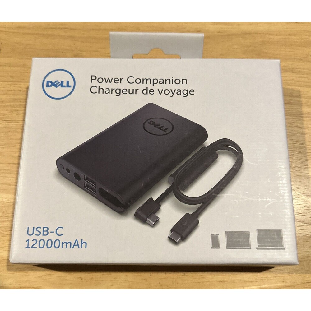 Dell PW7015MC Power Companion 12000mAH USB-C 94TR3 Laptop Power Bank New/Sealed